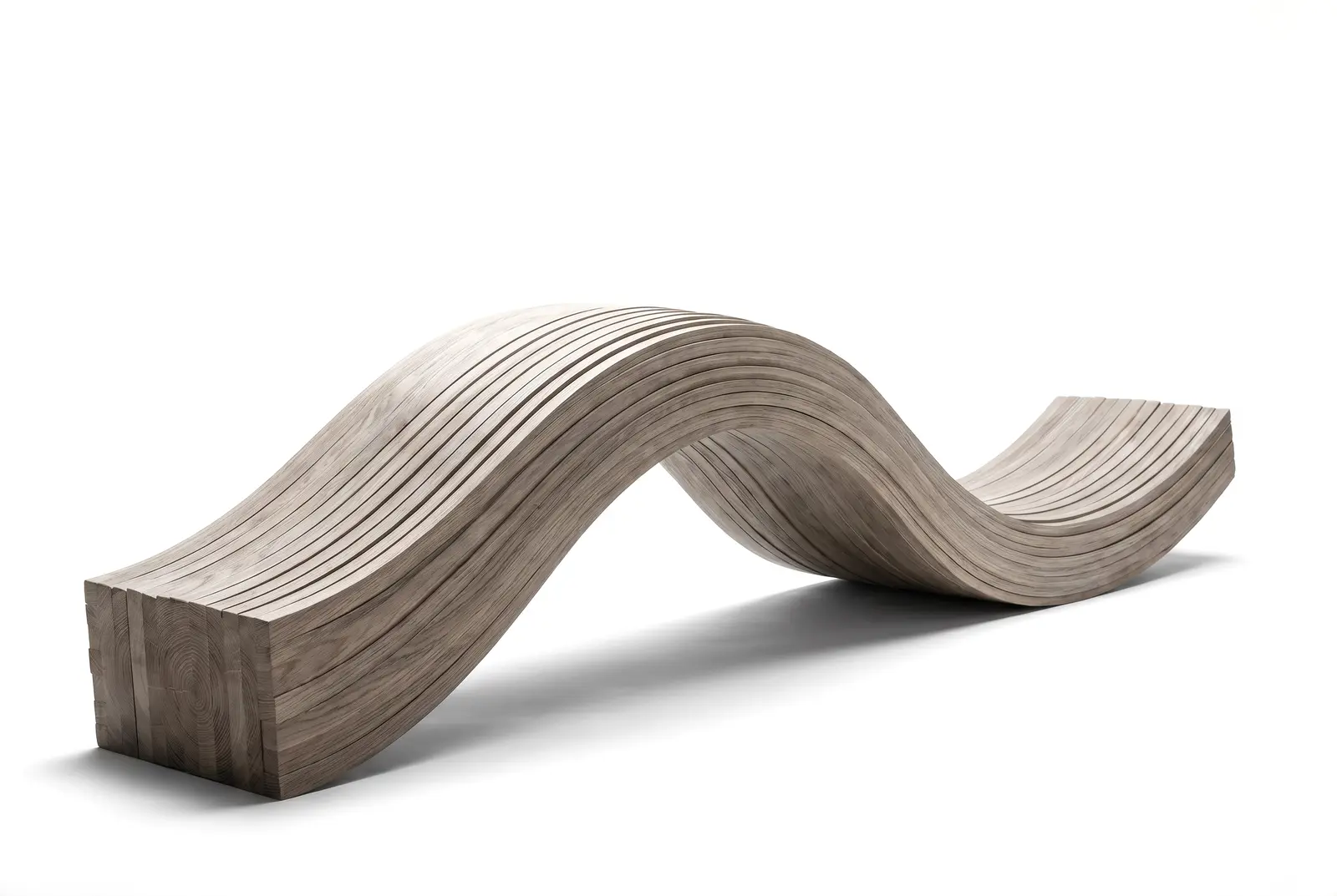 Gebogen gelamelleerd hout